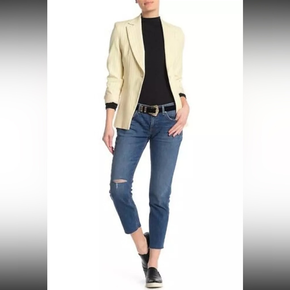 Rag & Bone Juni with Holes Dre Low-Rise Slim Boyfriend Jeans